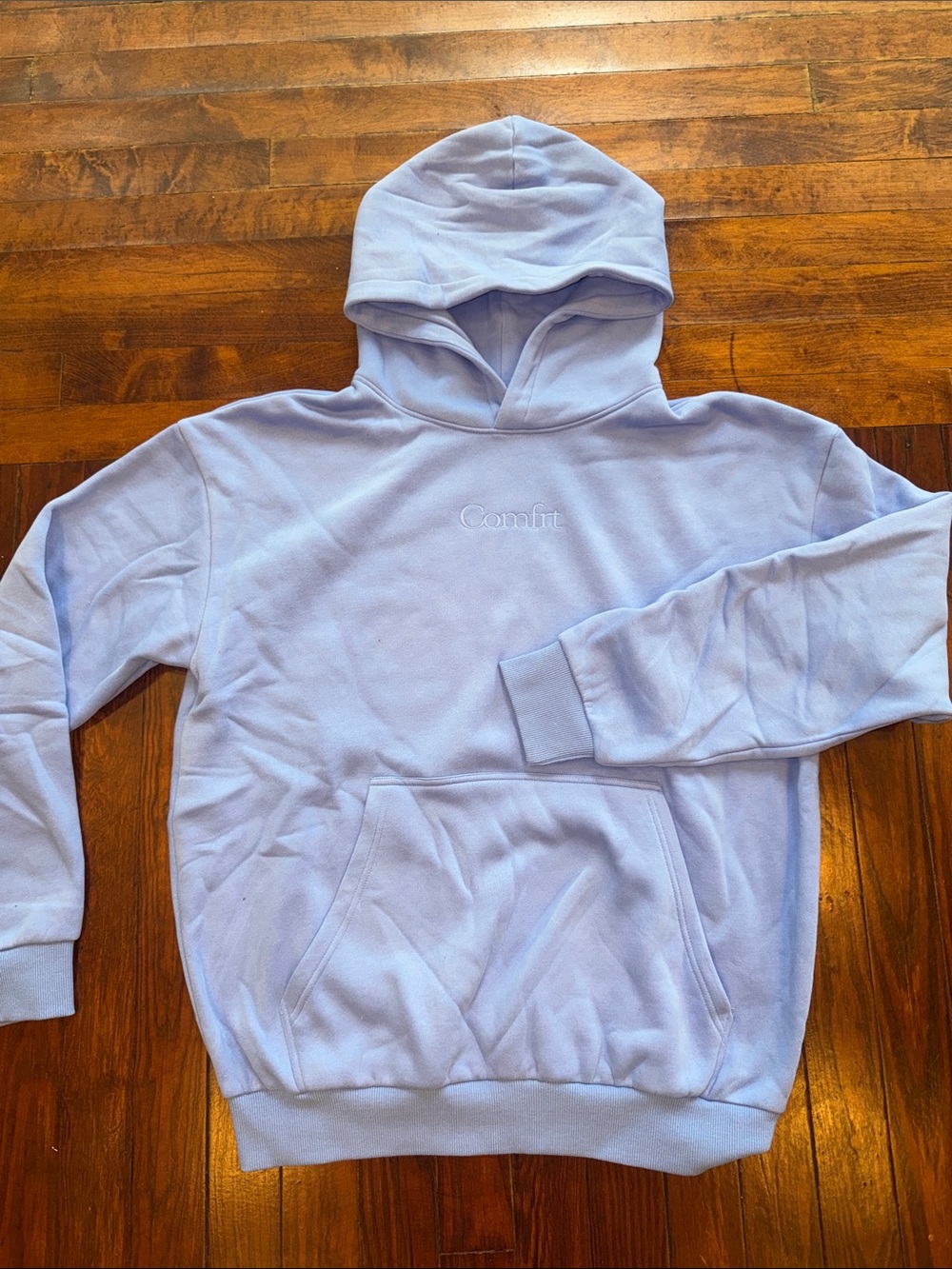 Comfrt Light Blue unisex Hoodie Sweatshirt